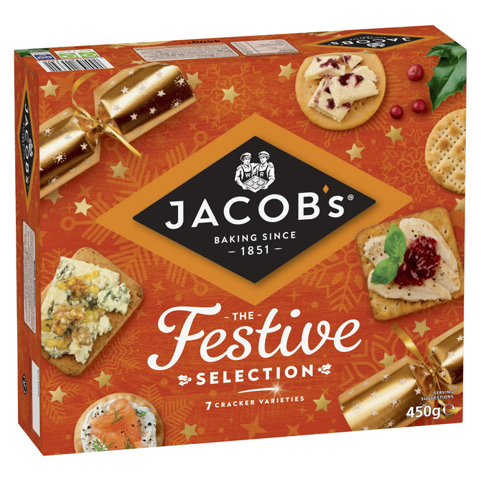 Jacob's Christmas Biscuits For Cheese Festive Selection - 450g