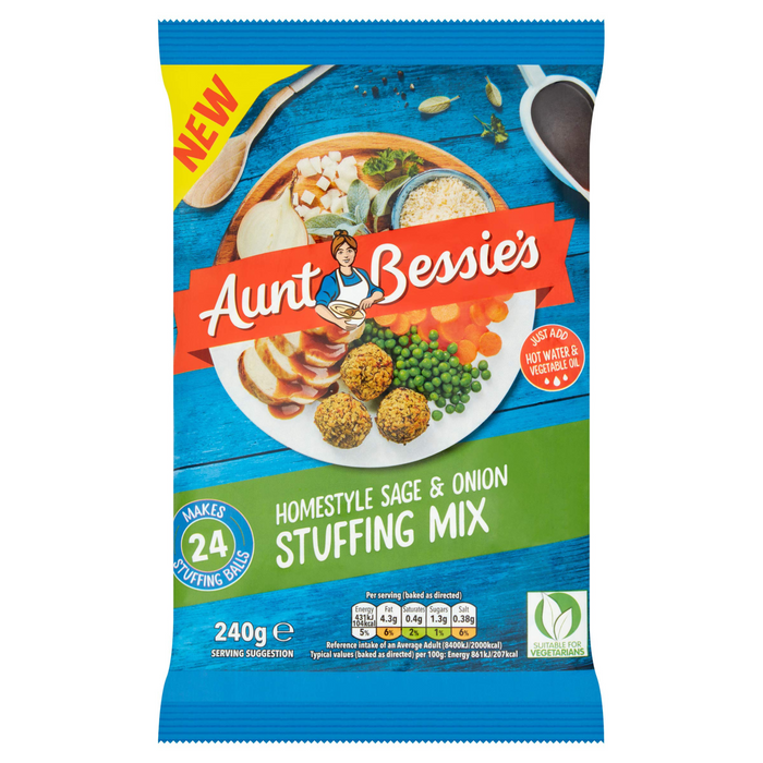 Aunt Bessie's Sage & Onion Stuffing Mix - 240g