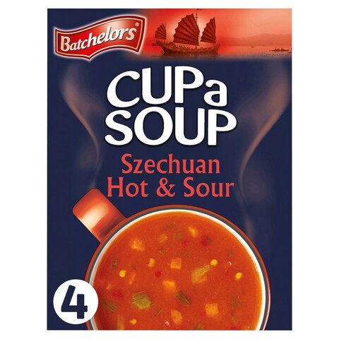Batchelors Cup A Szechuan Soup Hot & Sour - 4PK | British Store Online | The Great British Shop