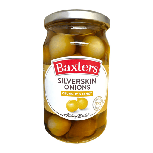 Baxters Crunchy & Tangy Silverskin Onions - 440g | British Store Online | The Great British Shop