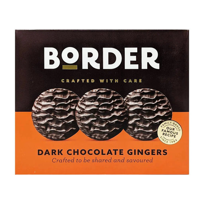Border Biscuits Dark Chocolate Ginger Gift Box - 255g | British Store Online | The Great British Shop