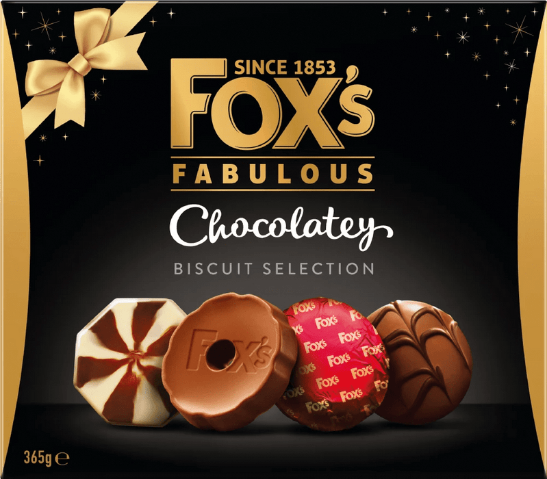 Fox's Fabulous Chocolatey Biscuit Selection - 365g | British Store Online | The Great British Shop