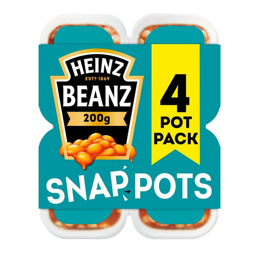 Heinz Baked Beans Snap Pots - 4 Pack | British Store Online | The Great British Shop