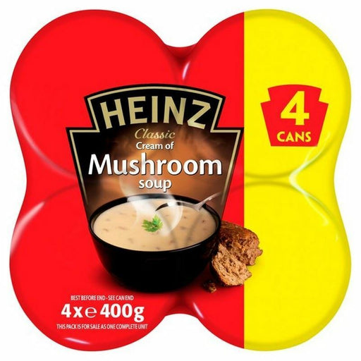 Heinz Mushroom Soup 400g - 4 Pack | British Store Online | The Great British Shop