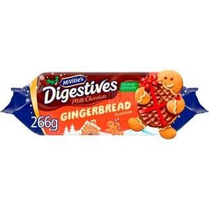 Mcvitie's Gingerbread Flavour Milk Chocolate Digestives - 266g