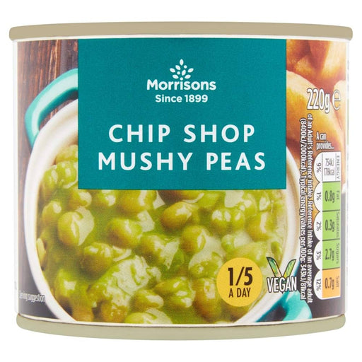 Morrisions Chip Shop Mushy Peas - 220g | British Store Online | The Great British Shop