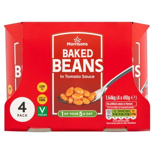 Morrisons Baked Beans - 4 X 410g | British Store Online | The Great British Shop