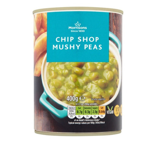 Morrisons Chip Shop Mushy Peas - 400g | British Store Online | The Great British Shop