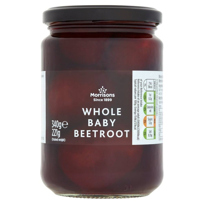 Morrisons Whole Baby Beetroot - 340g | British Store Online | The Great British Shop