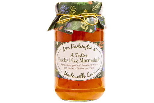Mrs Darlington's Festive Bucks Fizz Marmalade - 340g | British Store Online | The Great British Shop