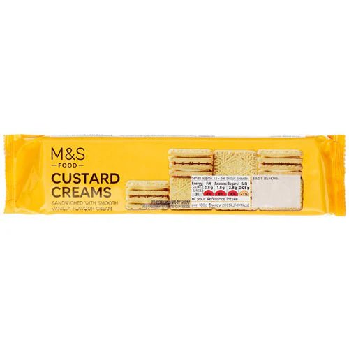 M&S Custard Creams Biscuits - 165g | British Store Online | The Great British Shop