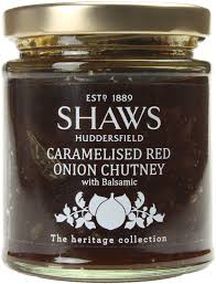 Shaws Caramelised Red Onion Chutney With Balsamic - 195g | British Store Online | The Great British Shop