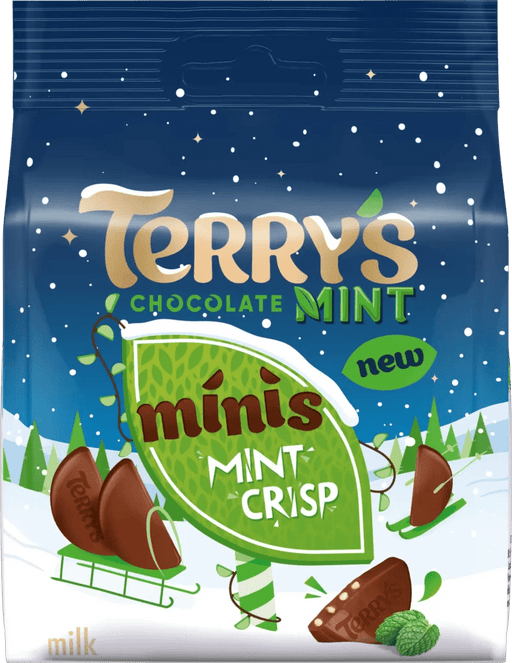 Terry's Milk Chocolate Mint Crisp Minis - 80g | British Store Online | The Great British Shop