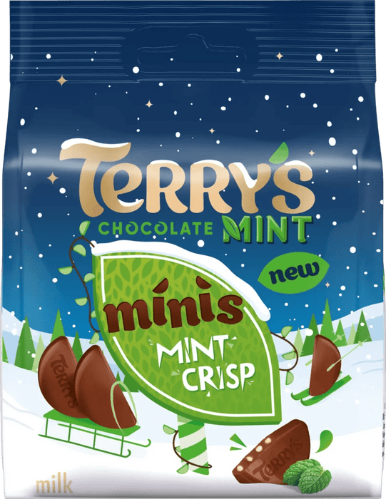Terry's Milk Chocolate Mint Crisp Minis - 80g | British Store Online | The Great British Shop