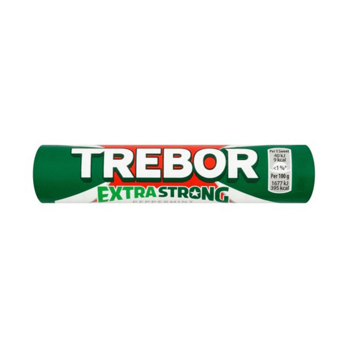 Trebor Extra Strong Peppermint Mints Roll - 41.3g | British Store Online | The Great British Shop