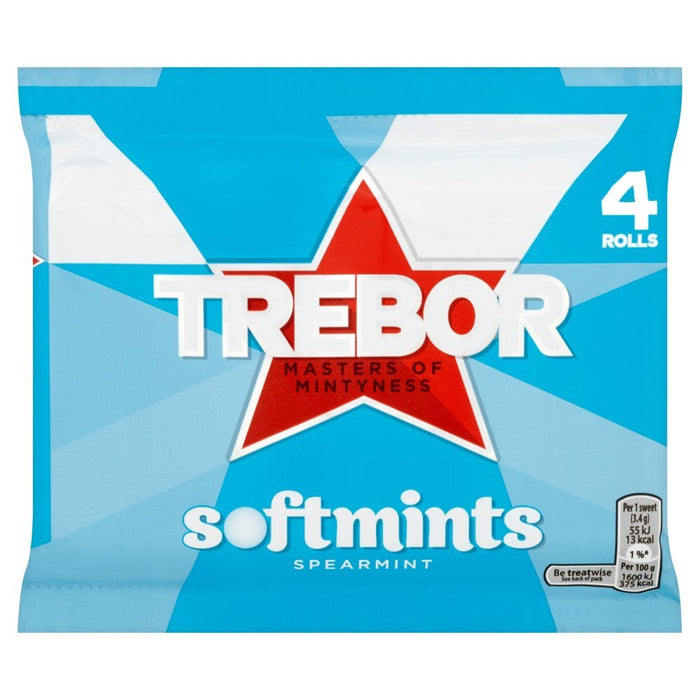 Trebor Softmint Spearmint Rolls - 4 Pack | British Store Online | The Great British Shop