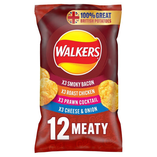 Walker's Crisps Meaty - 12 Pack | British Store Online | The Great British Shop