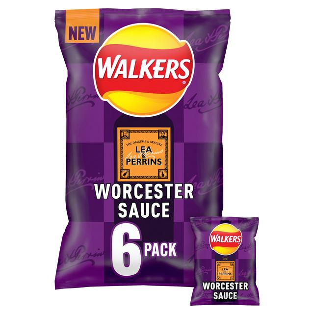 Walkers Lea & Perrins Worcester - 6 Pack | British Store Online | The Great British Shop