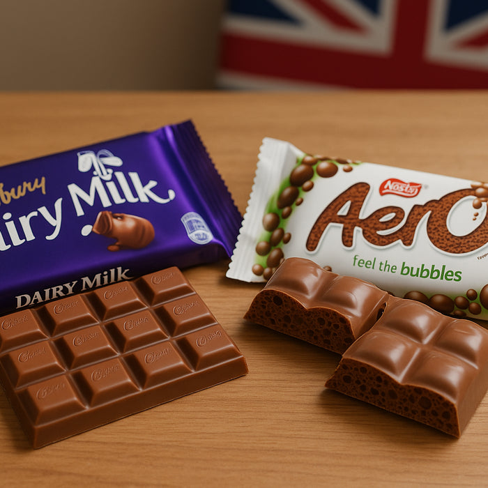 Cadbury vs Aero: British Chocolate Comparison