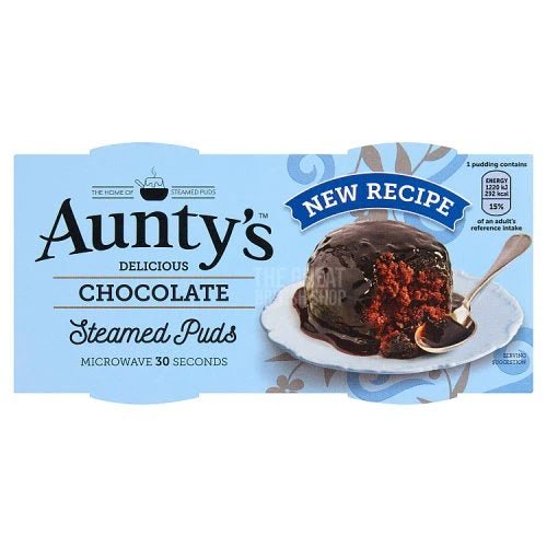 Aunty's Chocolate Fudge Pudding - 190g imported British grocery product available in Canada