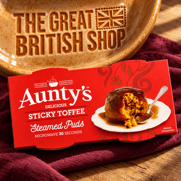 Aunty's Sticky Toffee Pudding - 190g imported British grocery product available in Canada