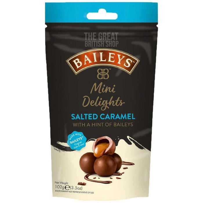 Baileys Chocolate Salted Caramel Mini Delights Pouch - 102g imported British grocery product available in Canada