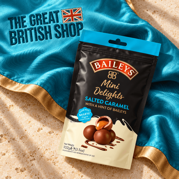 Baileys Chocolate Salted Caramel Mini Delights Pouch - 102g imported British grocery product available in Canada