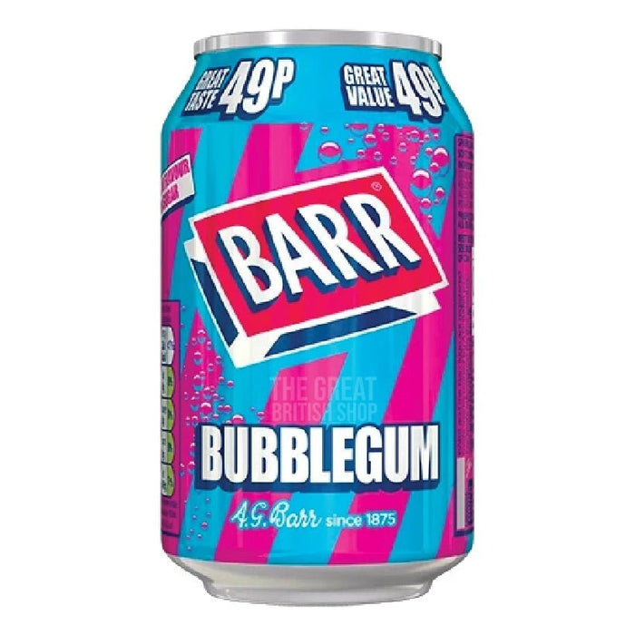 Barr Bubblegum - 330ml imported British grocery product available in Canada