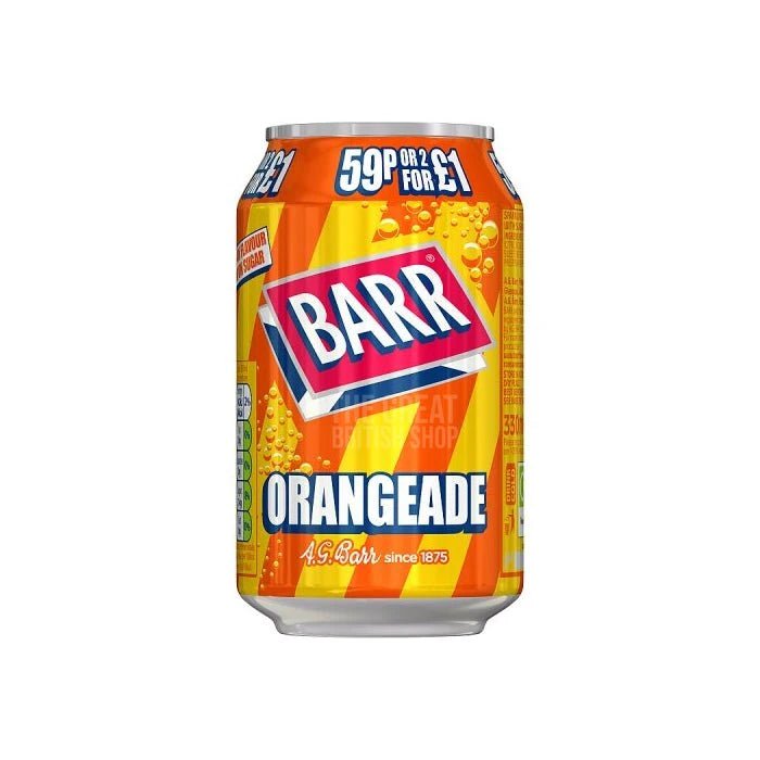 Barr Orangeade - 330ml imported British grocery product available in Canada