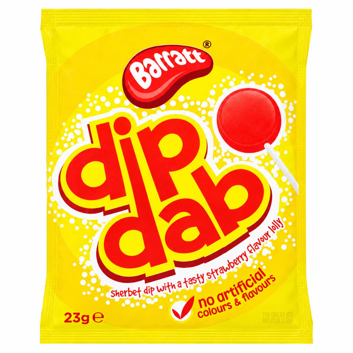 Barratt Dip Dab - 23g, front view of the product packaging