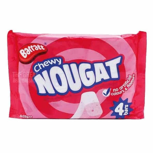 Barratt Nougat Bars - 4 pack imported British grocery product available in Canada