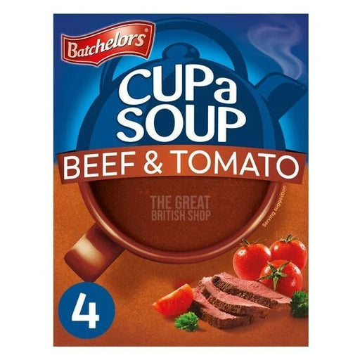 Batchelors Cup A Soup Beef & Tomato - 4 Pack imported British grocery product available in Canada