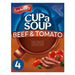 Batchelors Cup A Soup Beef & Tomato - 4 Pack imported British grocery product available in Canada