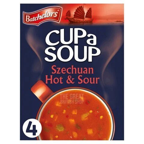 Batchelors Cup A Szechuan Soup Hot & Sour - 4PK imported British grocery product available in Canada