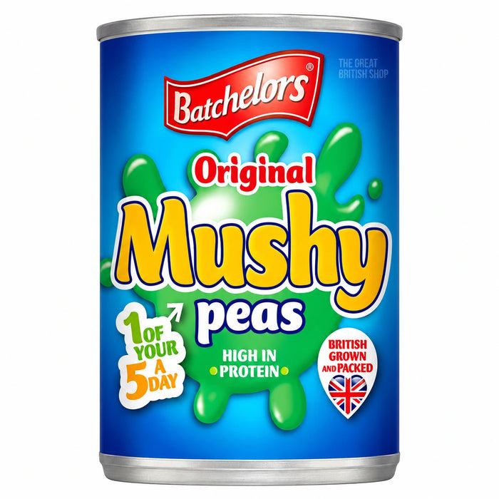 Batchelors Original Mushy Peas - 300g, front view of the product packaging