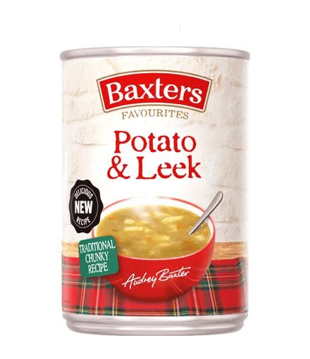 Baxters Potato & Leek Soup imported British grocery product available in Canada