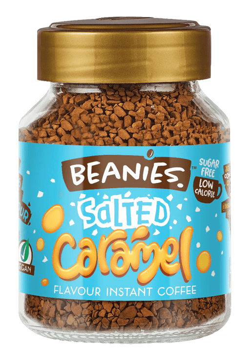 Beanies Salted Caramel Flavour Instant Coffee - 50g | British Store Online | The Great British Shop