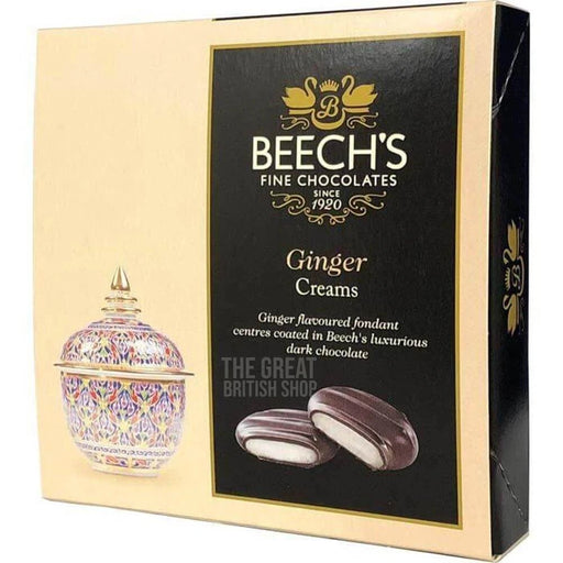 Beech’s Dark Chocolate Ginger Creams - 90g imported British grocery product available in Canada