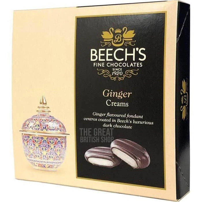Beech’s Dark Chocolate Ginger Creams - 90g imported British grocery product available in Canada
