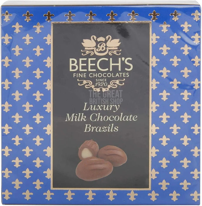 Beech's Luxury Milk Chocolate Brazils - 145g imported British grocery product available in Canada