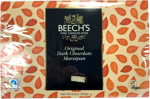 Beech's Original Dark Chocolate Marzipan - 150g | British Store Online | The Great British Shop