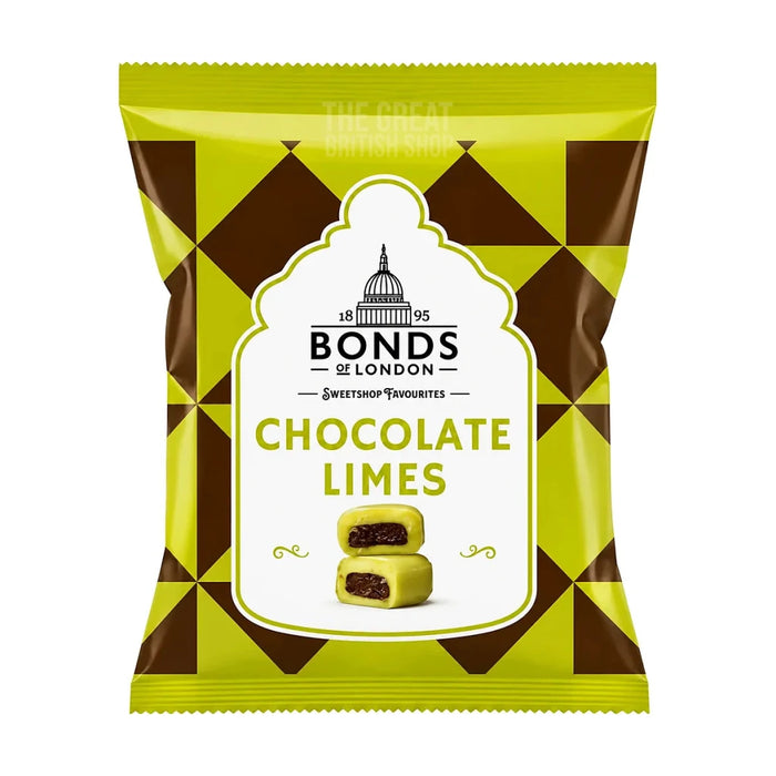 Bonds Chocolate Limes - 120g imported British grocery product available in Canada