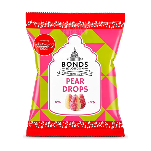 Bonds of London Pear Drops - 130g imported British grocery product available in Canada
