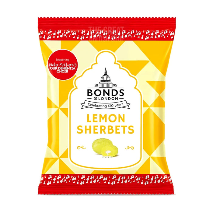 Bonds of London Sherbet Lemons - 120g imported British grocery product available in Canada