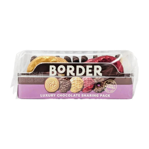 Border Biscuits Luxury Chocolate Sharing Pack - 365g imported British grocery product available in Canada