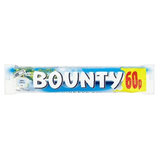 Bounty Coconut & Milk Chocolate Duo Bar - 57g imported British grocery product available in Canada
