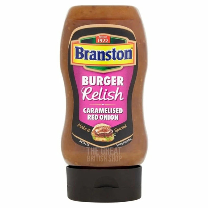 Branston Caramelised Red Onion Relish - 335g imported British grocery product available in Canada