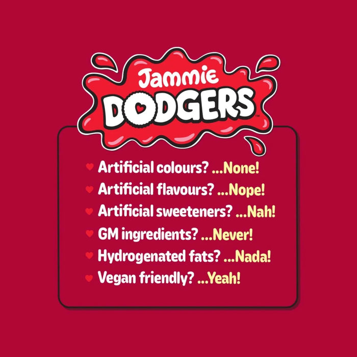 Burtons Jammie Dodgers Minis - 120g imported British grocery product available in Canada