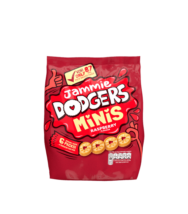 Burtons Jammie Dodgers Minis - 120g imported British grocery product available in Canada
