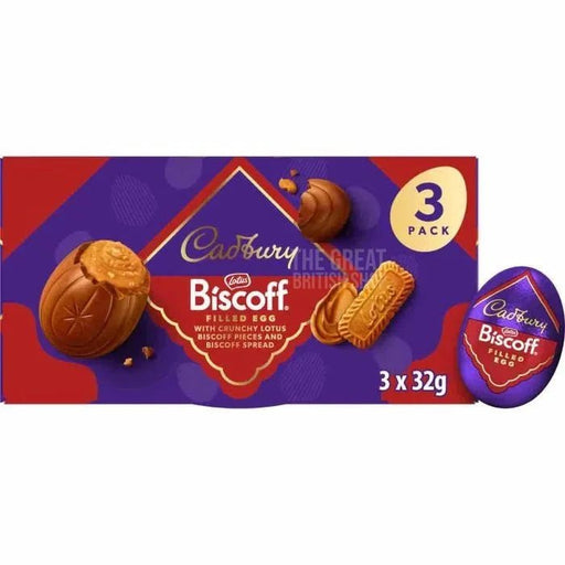 Cadbury Biscoff Egg - 3-Pack imported British grocery product available in Canada